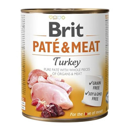 Produktbild von BRIT Pate&Meat Truthahnpastete für Hunde - 800 g