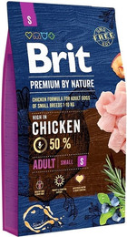 Produktbild von Brit Premium By Nature Adult Small mit Huhn - 8 kg