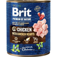 Produktbild von BRIT Premium by Nature Huhn mit Herzen Nassfutter - 800 g