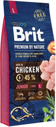 Produktbild von BRIT Premium By Nature Junior Large L Huhn - 15 kg