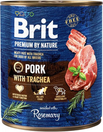 Produktbild von BRIT Premium by Nature Schweinefleisch und Speiseröhre Nassfutter - 800 g