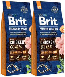 Produktbild von BRIT Premium By Nature Senior Small Medium - 2 x 15 kg