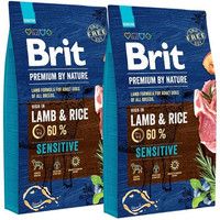Produktbild von BRIT Premium By Nature Sensitive Lamm - 2 x 8 kg