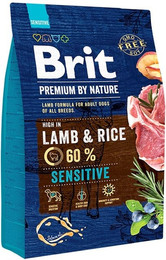 Produktbild von BRIT Premium By Nature Sensitive Lamm Trockenfutter - 3 kg
