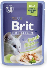 Produktbild von BRIT Premium Cat Fillets in Jelly mit Forelle - 24 x 85 g