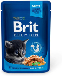 Produktbild von BRIT Premium Kitten Chicken mit Huhn 24 x 100 g