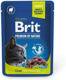 Produktbild von BRIT PREMIUM Pouch Lamb Sterilized 24x100g mit Lammfleisch für sterilisierte Katzen