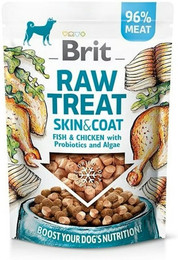 Produktbild von Brit Sparpaket 10 x 40g RawTreat Fish&Chicken Skin&C