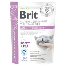 Produktbild von BRIT Veterinary Diet Cat Ultra-Hypoallergenic Gluten- und Getreidefrei - 400 g