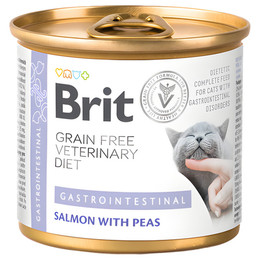 Produktbild von BRIT Veterinary Diet Gastrointestinal Lachs & Erbse Katzennassfutter - 200 g