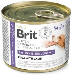 Produktbild von BRIT Veterinary Diet Grain Free Gastrointestinal low fat 200 g Thunfisch mit Lamm für Hunde mit empfindlichem Verdauungssystem und Neigung zur Fettleibigkeit
