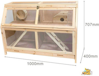Produktbild von BruKa Kleintierkäfig Kleintierkäfig BENNY XXL Nagerkäfig Hamsterkäfig Stall, Meerschweinchen Käfig
