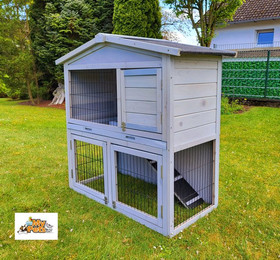 Produktbild von BruKa Kleintierstall Hasenstall KLOPFER Kleintiergehege Kaninchenstall