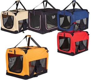 Produktbild von BruKa Tiertransportbox Bello faltbare Hundebox für Katzen und Hunde