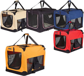 Produktbild von BruKa Tiertransportbox Bello Hundebox Hundetransportbox faltbar Autotransportbox Katzen Hunde, verschieden Farben und Größen erhältlich