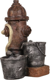 Produktbild von Brunnen Holz Stein Optik Wasserspiel Springbrunnen Kaskaden Dekobrunnen Garten