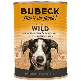 Produktbild von Bubeck Adult Wildfleisch mit Nudeln & Erbsen - 12 x 400 g