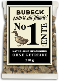 Produktbild von Bubeck getreidefrei 210 Gramm Hundesnack Sparpaket 10 x 210 Gramm Nr. 1 mit Ente