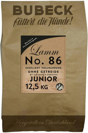 Produktbild von Bubeck Nr. 86 Junior Lammfleisch mit Kartoffel und Bierhefe Hundetrockenfutter Sparpaket 2 x 12,5 Kilogramm