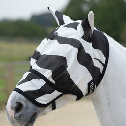 Bucas Buzz-Off Extended Nose Zebra Fliegenmaske – Bild 1 von 6
