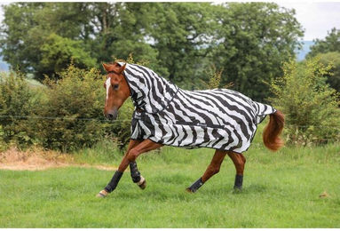 Produktbild von Bucas Buzz-Off Full Neck Pony Zebra Fliegendecke