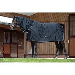 Produktbild von Bucas Shamrock Power Full Neck Pferdedecke schwarz/silber