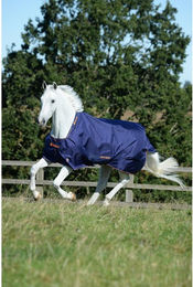 Bucas Therapy Turnout Pferdedecke 50g Navy/Orange – Bild 1 von 9