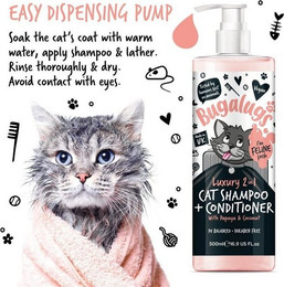 Produktbild von Bugalugs 2in1 Katzenshampoo und Conditioner - 250 ml