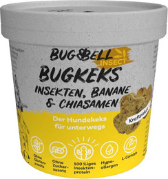 Produktbild von BugBell BugKeks Adult Insekten Banane Chiasamen - 4 x 150 g
