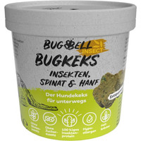 Produktbild von BugBell BugKeks Adult Insekten, Spinat und Hanf - 4 x 150 g