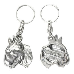 Bull Terrier Bully II Silber Anhänger mit Hund in Geschenkbox – Bild 1 von 6