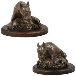 Bull Terrier Bully IV Hundeskulptur Figurine braun – Bild 1 von 6