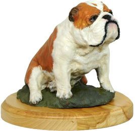 Produktbild von Bulldogge bemalte Figur Statue vom Künstler Art-Dog