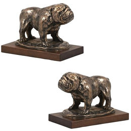 Bulldogge Hundestatue Figur fürs Büro Art-Dog braun – Bild 1 von 8