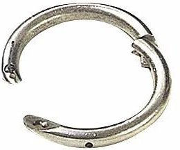 Produktbild von Bullenring aus vernickeltem Stahl mit Schmetterlingsschraube