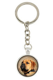 Produktbild von Bullmastiff - keychain with your photo, key decoration, bag pendant from Art-Dog brand silber