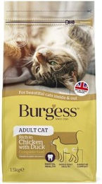 Produktbild von Burgess Adult – Trockenfutter für erwachsene Katzen mit Huhn & Ente, ausgewogene Premium-Rezeptur