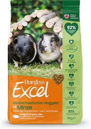 Produktbild von Burgess Excel Adult Meerschweinchen-Nuggets mit Minze - 9 kg