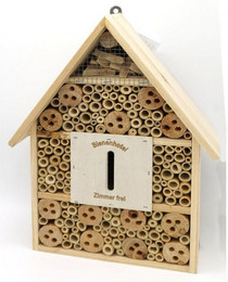 Produktbild von BURI Insektenhotel Insektenhotel 28x9x38cm Bienen Schmetterling Käfer Nist Brut Haus