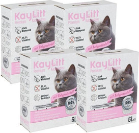 Produktbild von BURI Katzenstreu Klumpstreu duftend - 4 x 24 l