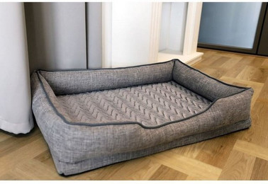 Produktbild von BURI Tierbett Hundebett Gr. L Grau