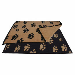 Produktbild von BURI Tierdecke doppelseitig mit Pfotenmuster