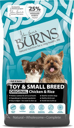 Produktbild von Burns Adult & Senior Original Toy & Small Breed Huhn & Reis - 6 kg