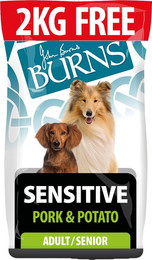 Produktbild von Burns Trockenfutter Adult Sensitive Schweinefleisch & Kartoffel - 14 kg