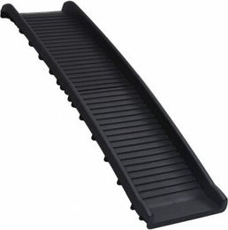 Bussandri Exclusive Hunderampe Klappbar Schwarz 155,5x40x15,5 cm – Bild 1 von 3