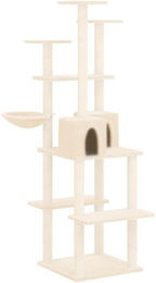 Produktbild von Bussandri Exclusive Kratzbaum mit Sisal-Kratzsäulen Creme 167 cm