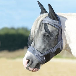 Busse Fliegenmaske FLY BUCKLER GAP II grau – Bild 1 von 8