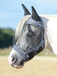 Busse Fliegenmaske FLY BUCKLER GAP II - grau – Bild 1 von 2