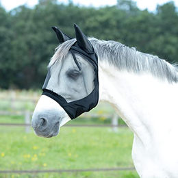 Busse Fliegenmaske FLY BUCKLER GAP II schwarz – Bild 1 von 2