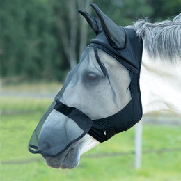 Busse Fliegenmaske Fly Buckler Plus II schwarz – Bild 1 von 2